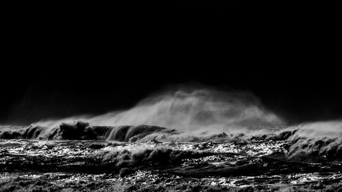 OCEAN IN BLACK AND WHITE # 10